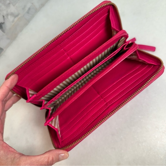 Kate Spade Pink Lacey Zip Around Large Wallet - Picture 2 of 10